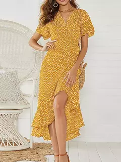 Maxi vestido impressão floral longo - loja online