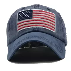 Boné azul fino do bordado da bandeira para homens, costume tático - comprar online
