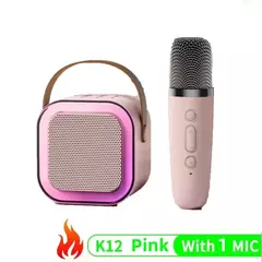 K12 Máquina de Karaokê Portátil Bluetooth 5.3 PA Sistema de Altifalantes, 1-2 microfone sem fio - comprar online