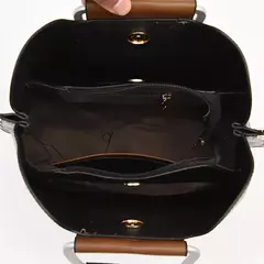 Imagem do Bolsas de luxo de couro macio bolsas femininas designer 3 camadas ombro crossbody