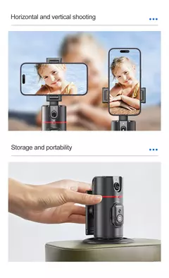 Tripé sem fio Selfie Stick para transmissão ao vivo, rastreamento facial inteligente, luz de preenchimento removível, suporte do telefone, estabilizador