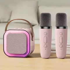 K12 Máquina de Karaokê Portátil Bluetooth 5.3 PA Sistema de Altifalantes, 1-2 microfone sem fio