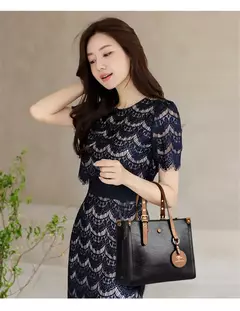 Bolsas de luxo de couro macio bolsas femininas designer 3 camadas ombro crossbody - Smartshopstores Boutique