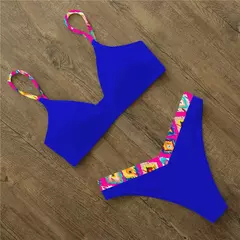Conjunto de biquíni brasileiro sexy para mulheres, maiô push up, monocromátic - comprar online