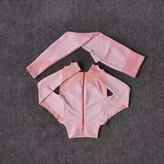 Terno de ioga de manga comprida sem costura para mulheres, Ginásio de esportes, - Smartshopstores Boutique