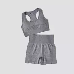 Conjunto de roupas femininas para prática esportiva, kit sem costura para ioga na internet