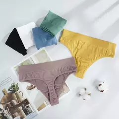 Imagem do Tangas G-String sem costura, roupa interior confortável