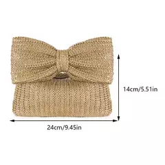 Elegante bolsa de tecido, bolsa casual praia, alça superior, grande capacidade