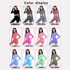2/3/5 pçs sem costura conjunto de yoga - comprar online