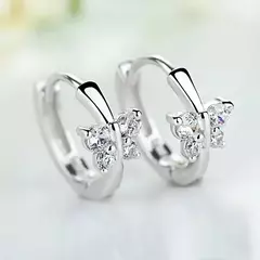 Brincos Luxo, cor prata, Cristal Austríaco - Smartshopstores Boutique