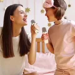 K12 Máquina de Karaokê Portátil Bluetooth 5.3 PA Sistema de Altifalantes, 1-2 microfone sem fio - Smartshopstores Boutique
