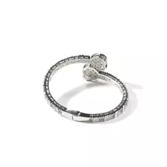 Imagem do Baguette coração manguito pulseira micro palhado bling cúbico 6mm