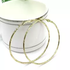 Brincos De Argola De Metal Fosco Oco