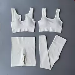 Imagem do Conjunto de esporte sem costura feminino 2 de duas peças