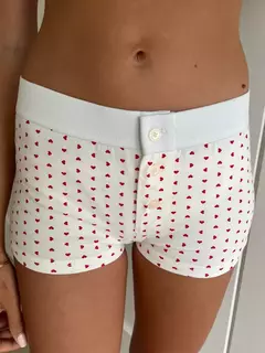 Shorts Doll estampa coração feminino - comprar online