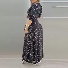 Vestido com manga maxi vestidos casual - comprar online