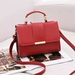 Moda feminina Bolsa de Couro Pequena, Ombro, Alça Superior, Qualidade Luxo - comprar online