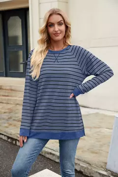 Camisa Feminina Casual de Manga Comprida Sólida Elegante Túnica - Smartshopstores Boutique