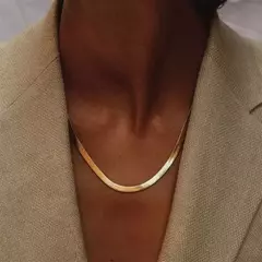 Moda quente unissex cobra corrente feminina colar gargantilha de aço inoxidáve