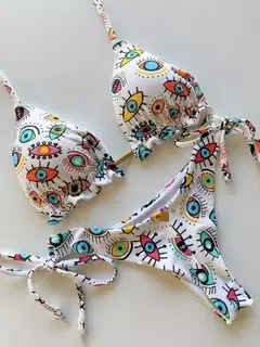Imagem do Conjunto sexy de biquíni estampado em pôa