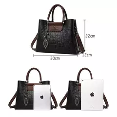 Bolsas de luxo de couro macio bolsas femininas designer 3 camadas ombro crossbody - loja online