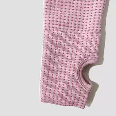 Imagem do Conjunto de roupas femininas para prática esportiva, kit sem costura para ioga