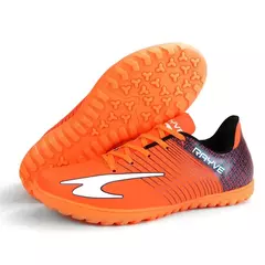Kit 2 chuteiras adulto sociedade masculina futebol laranja - loja online