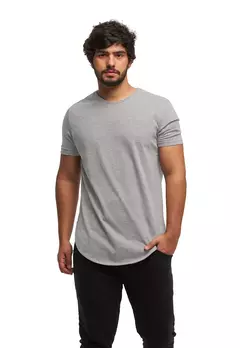Imagem do CAMISETA LONGLINE MASCULINO OVERSIZE CAMISA MANGÁ CURTA