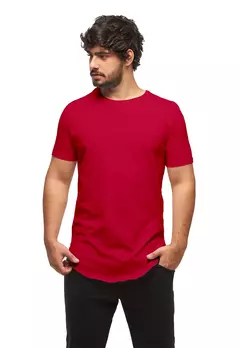 CAMISETA LONGLINE MASCULINO OVERSIZE CAMISA MANGÁ CURTA - Smartshopstores Boutique