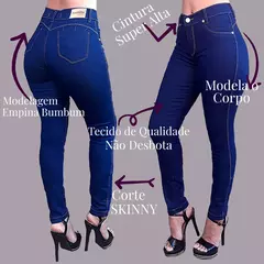 Kit 2 Calças Jeans Feminina com Lycra Cintura Alta Empina BUMBUM na internet