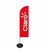 Windbanner Claro em Tecido Oxford com Haste e Base - 3 metros - formato Vela