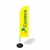 Windbanner Correios em Tecido Oxford com Haste e Base - 3 metros - formato Vela