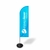 Windbanner Espaco Laser em Tecido Oxford com Haste e Base - 3 metros - formato Vela