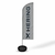 Windbanner Hering em Tecido Oxford com Haste e Base - 3 metros - formato Vela