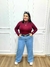 Blusa manga longa gola alta - Planet Plus | Moda Feminina Plus Size
