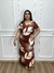 Vestido Longo manga curta - Planet Plus | Moda Feminina Plus Size