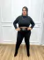 Conjunto Calça/Cropped - Planet Plus | Moda Feminina Plus Size