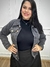 Jaqueta jeans grafite - Planet Plus | Moda Feminina Plus Size