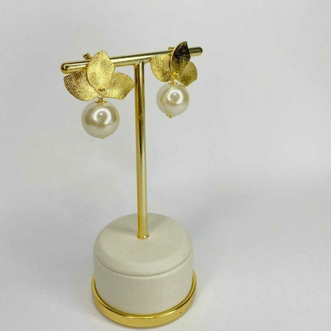 Brinco Flor e Pérola BR31