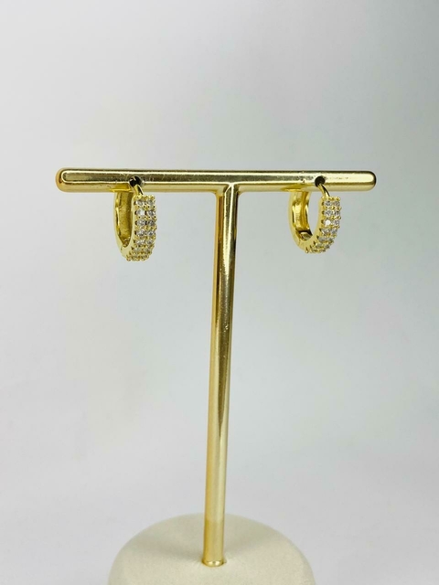 Argola cravejada P BR24