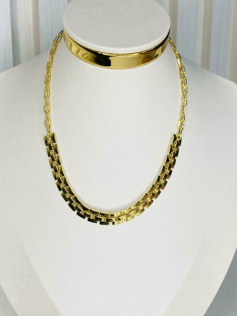 Choker Malha Clock CL21