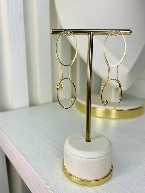 Brinco com Zircônia Cúbica BR44