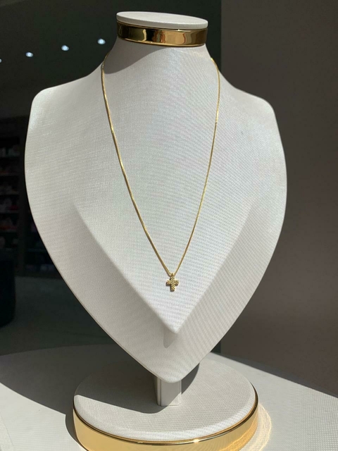 Colar Pingente Cruz CL58