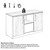 Armário Baixo Credenza – 1,20×0,74X0,45m – Magazine Silva– NOGAL SEVILHA/PRETO – 21412 - loja online