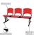 Kit 05 Cadeiras Longarinas PLÁSTICAS 03 Lugares – Cor Vermelho – REALPLAST – 33043 na internet