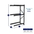 Kit 5,40 metros de mini porta pallet 250kg preto 2,00x1,80 - loja online