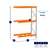 Kit 3,60m mini porta pallet 500kg - loja online