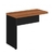 Mesa PEDESTAL com “L” – 1,92×1,60m – MAGAZINE SILVA – NOGAL SEVILHA/PRETO – 21406 - loja online