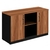 Armário Baixo Credenza – 1,20×0,74X0,45m – Magazine Silva– NOGAL SEVILHA/PRETO – 21412