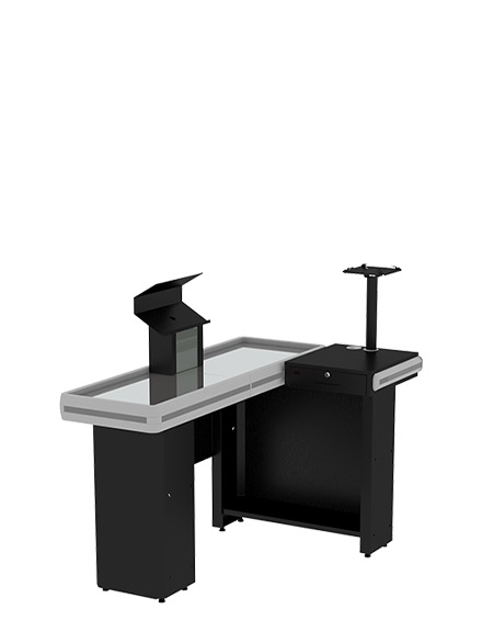 Check Out Flex para Super Mercado em L 1,30M na Amapá de cor Preta